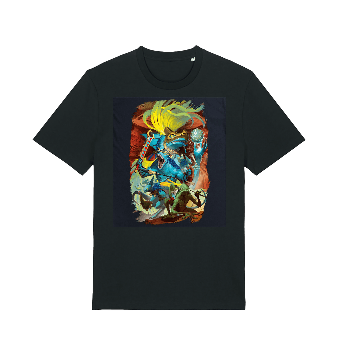 Black Printed T-shirt Front